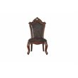 ACME Picardy Wooden Tufted Upholstered Side Chair Set of 2 in Cherry Oak