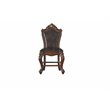 ACME Picardy Counter Height Chair Set of 2 in Cherry Oak and PU