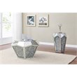 ACME Furniture Noralie Coffee Table in Mirrored and Faux Diamonds