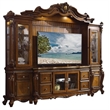 ACME Picardy Poly-Resin and Wood Entertainment Center in Honey Oak