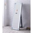 ACME Noralie Wooden Frame Floor Mirror in Mirrored and Faux Diamonds