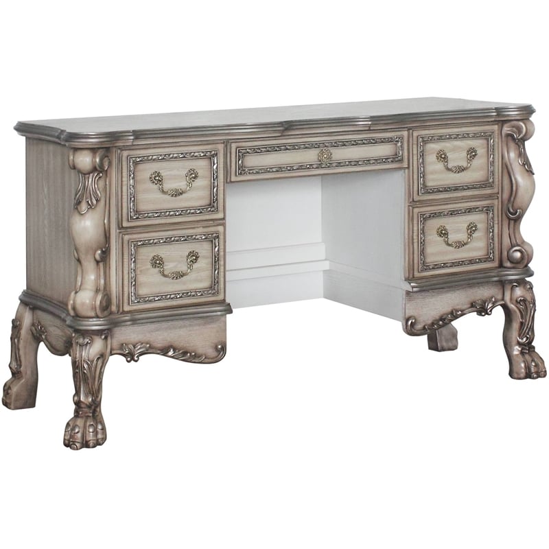 ACME Dresden Vanity Desk in Vintage Bone White