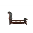 ACME Dresden Queen Bed in PU and Cherry Oak