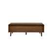 ACME Avala Rectangular Wooden Coffee Table with Lift Top in Walnut and Black