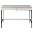 ACME Wendral Wooden Top Writing Desk with 2 Drawers in Natural and Black