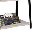 ACME Wendral 3 Wooden Tiers Ladder Bookshelf in Natural and Black
