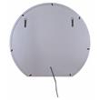 ACME Noralie Glass Wall Round Decor Mirror in Mirrored and Faux Diamonds