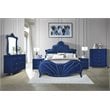 ACME Dante Eastern King Bed in Blue Velvet