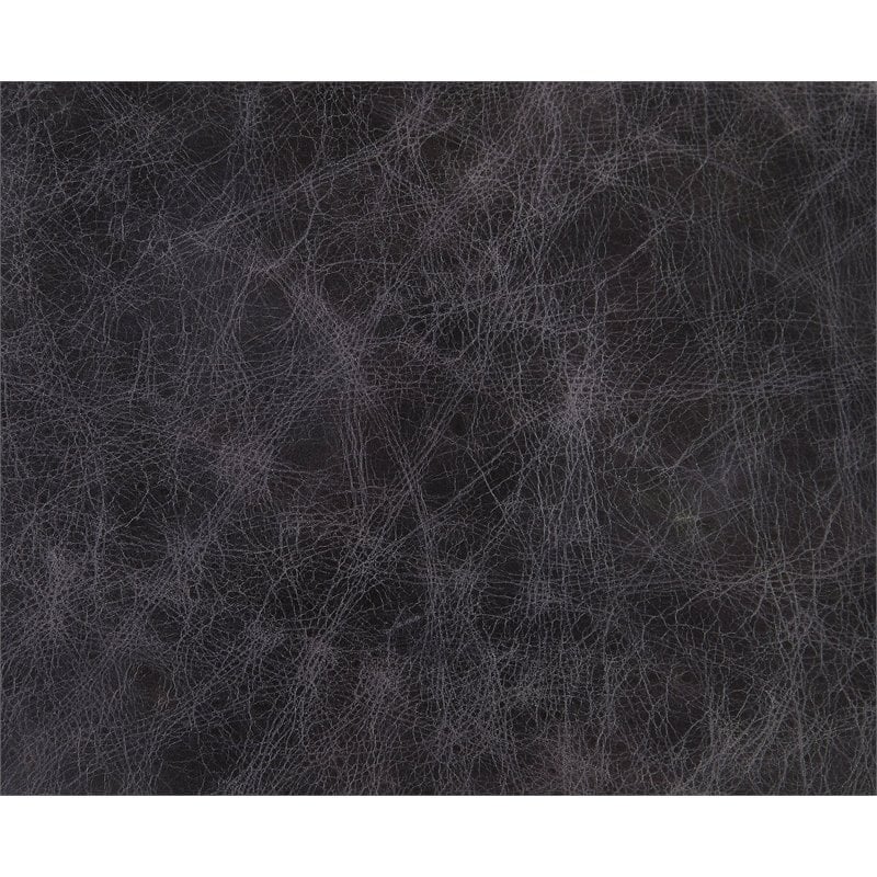 ACME Silchester Top Grain Leather  Sofa with Track Arm in Antique Ebony