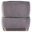 ACME Decapree Top Grain Leather Accent Chair in Antique Slate and Gray