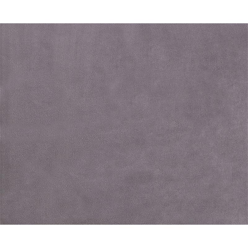 ACME Decapree Leather Ottoman with Side Table in Antique Slate and Gray