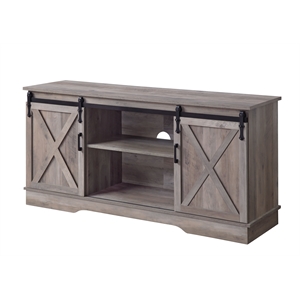 acme bennet tv stand in gray