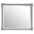ACME House Marchese Wooden Frame Mirror with Beveled Edge in Pearl Gray