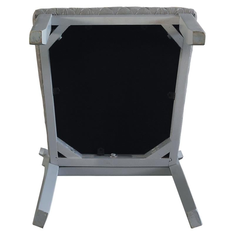 ACME House Marchese Wooden Side Chair in Two Tone Gray and Pearl Gray Set of 2