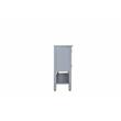 ACME Marchesa 4-Door Wooden Server with Bottom Shelf in Gold and Pearl Gray