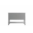ACME Marchesa 4-Door Wooden Server with Bottom Shelf in Gold and Pearl Gray