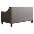 ACME House Beatrice Faux Leather Tufted Loveseat in Black and Charcoal