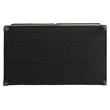 ACME House Beatrice Faux Leather Tufted Loveseat in Black and Charcoal
