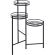 ACME Namid Metal Plant Stand with 3 Open Compartments in Black