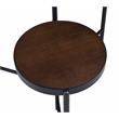 ACME Namid Round Wooden Tier Plant Stand in Walnut and Black