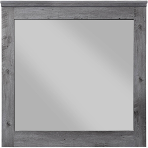 acme vidalia mirror in rustic gray oak