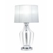 ACME Mathilda Drum Shade Metal Table Lamp in Chrome