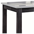 ACME Yelena Counter Height Table in White Marble and Weathered Espresso