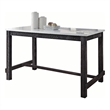 ACME Yelena Counter Height Table in White Marble and Weathered Espresso