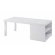 ACME Harta Coffee Table in White High Gloss & Chrome