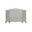 ACME Dresden Wooden Entertainment Center with Bridge in Vintage Bone White