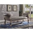 ACME Dresden Bench in Vintage Bone White & PU