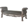 ACME Dresden Bench in Vintage Bone White & PU