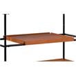 ACME Oaken 5 Wooden Shelves Rectangular Bookshelf in Honey Oak and Black