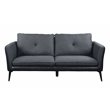 ACME Harun Faux Leather Tufted Upholstered Sofa in Gray