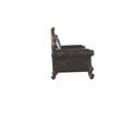 ACME Picardy Sofa with 3 Pillows in Vintage Cherry Oak & PU