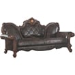 ACME Picardy Sofa with 3 Pillows in Vintage Cherry Oak & PU