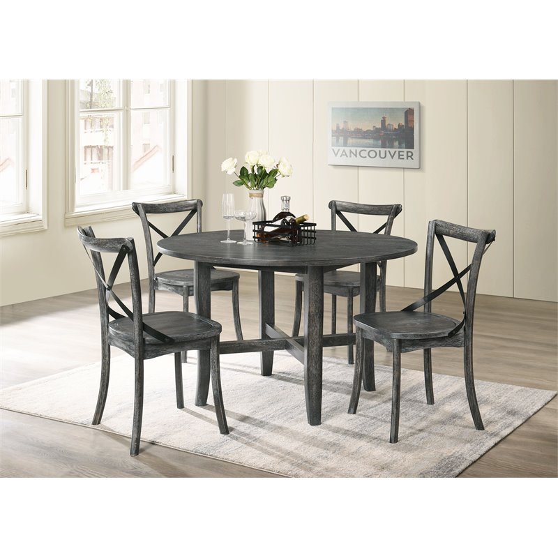 ACME Kendric Dining Table in Rustic Gray