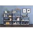 ACME Tesadea 3 Wooden Shelves Rectangular Bookshelf in Antique White and Black