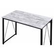 ACME Zaidin Wooden Rectangle Top Writing Desk in Antique White and Black