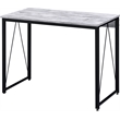 ACME Zaidin Wooden Rectangle Top Writing Desk in Antique White and Black