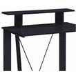 ACME Nypho Wooden 2 Shelves Writing Desk with Metal Frame in Black