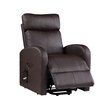 ACME Ricardo Faux Leather Upholstered Recliner with Power Lift in Brown
