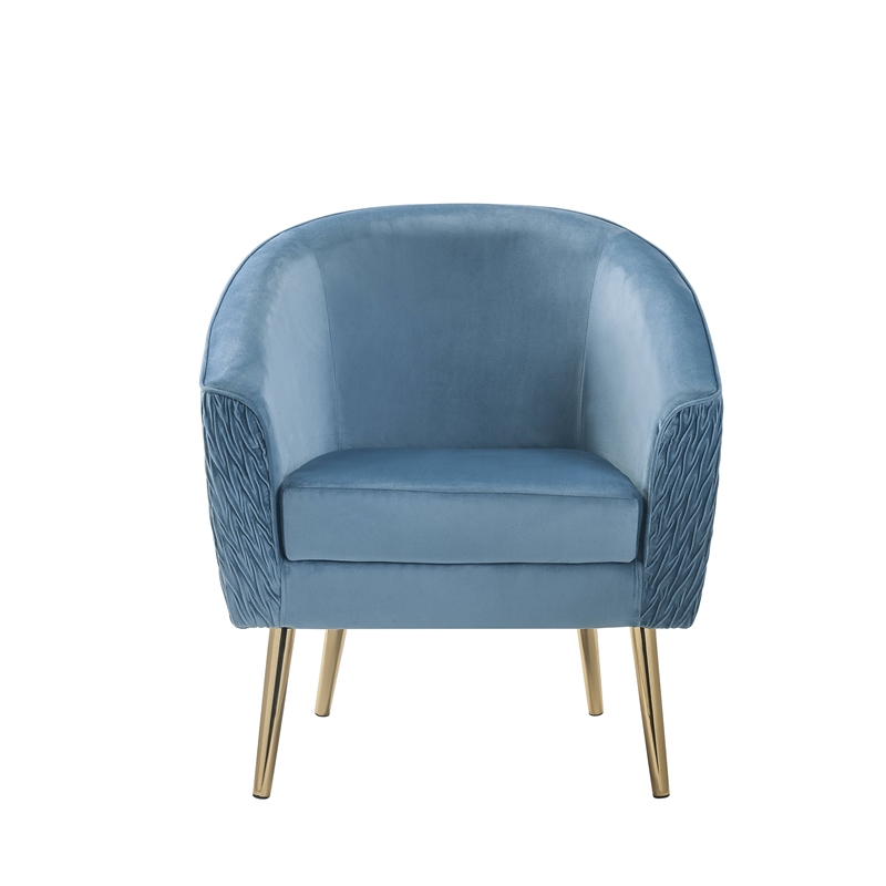 ACME Benny Accent Chair in Velvet and Gold
