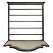 ACME House Beatrice Fabric Eastern King Bed in Charcoal and Light Gray