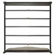 ACME House Beatrice Fabric Eastern King Bed in Charcoal and Light Gray
