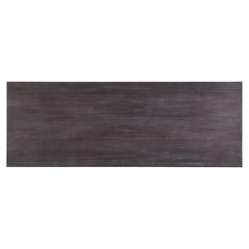 ACME Evangeline Wooden Top Counter Height Table in Salvaged Brown and Black
