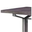 ACME Evangeline Wooden Top Counter Height Table in Salvaged Brown and Black