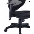ACME Arfon Plastic Gaming Chair with Mesh Metal Back in Black