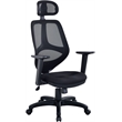 ACME Arfon Plastic Gaming Chair with Mesh Metal Back in Black