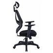 ACME Arfon Plastic Gaming Chair with Mesh Metal Back in Black